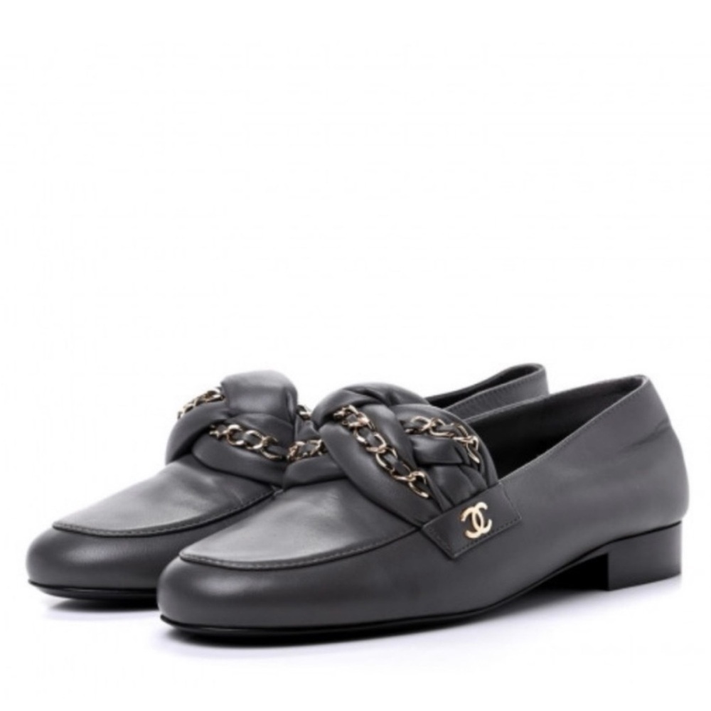 CHANEL‎ Braided moccasins loafers shoes get size 39 8 8.5 9